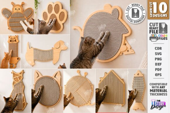Cat Scratcher Laser Cut Bundle | Home