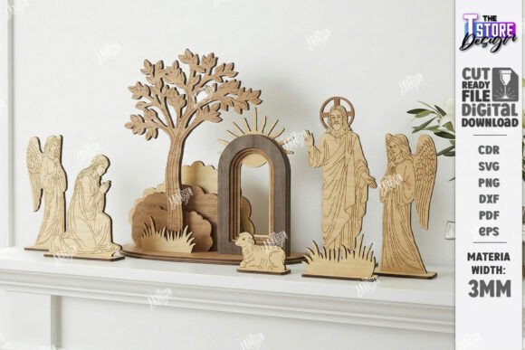 Craft a Meaningful Easter Scene with Precision Laser Cut Designs