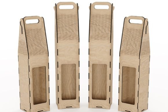 Create a Memorable Gift with This Laser Cut Wine Carrier