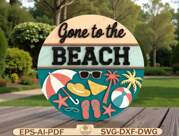 Create the Perfect Summer Vibe with This Laser Cut Door Hanger