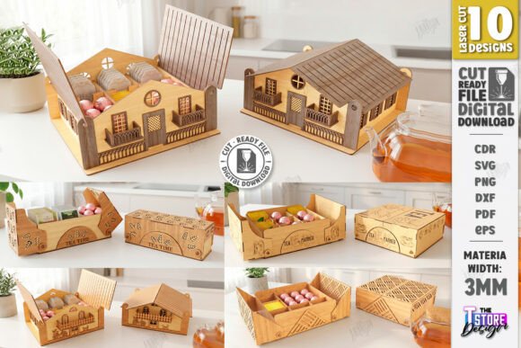 Elegant Laser Cut Designs for Tea & Chocolate Packaging