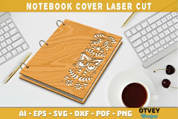 Folk Art Notebook Cover LaserCut: Elevate Your Craft Projects