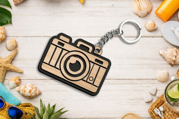 SVG Summer Keychain Photo Camera Gift
