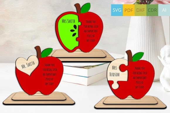 Teacher 3D Gift Apple Puzzle Graduation Design